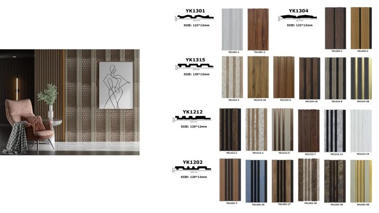 different patterns of waterproof PS wall panel 2