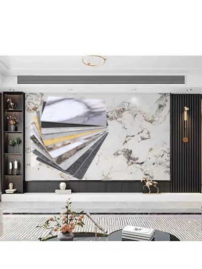 Svart marmor PVC kledning